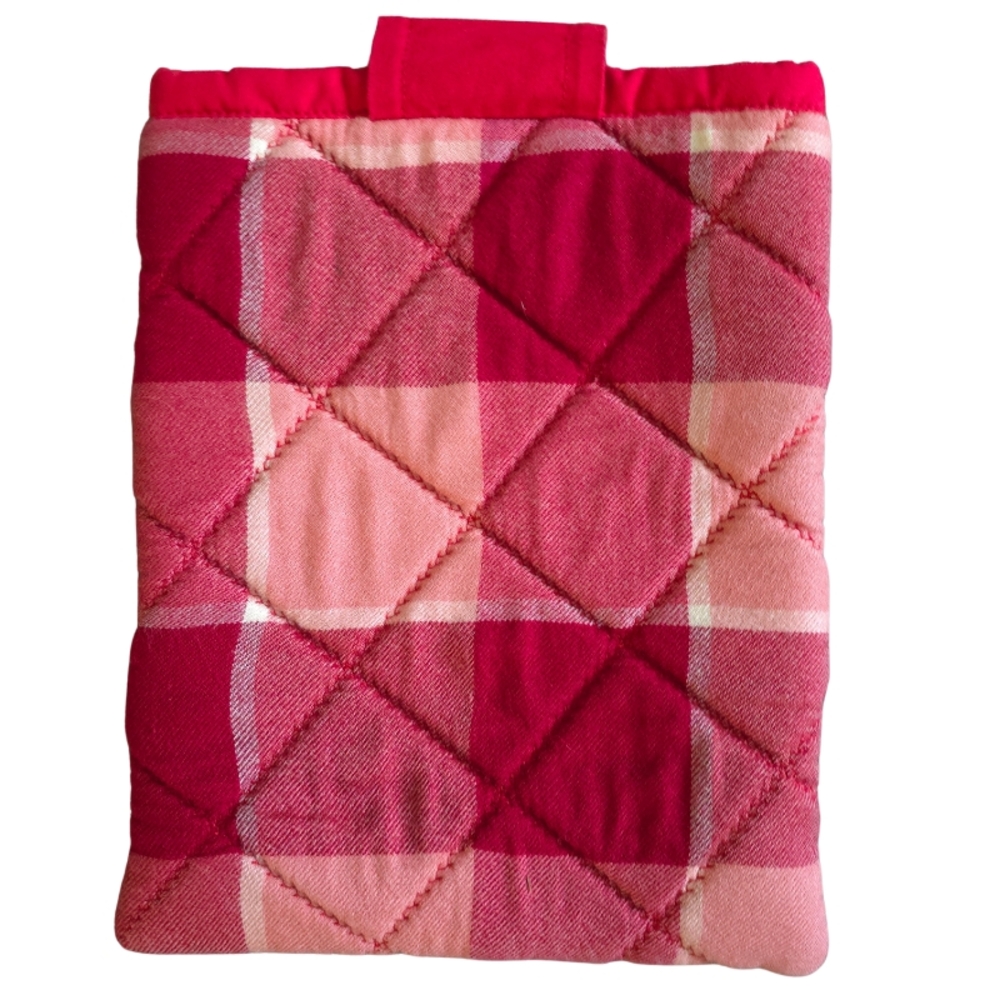 Red and White Quilted Tablet Sleeve - Picture 3 of 7